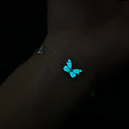Luminous Aura Purple Butterfly Necklace