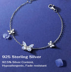 Luminous Aura Purple Butterfly Necklace