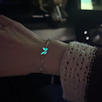 Luminous Aura Blue Butterfly Bracelet