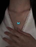 Luminous Aura Blue Butterfly Bracelet